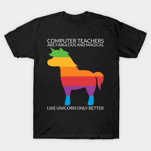 Computer Teacher T-Shirt by Shiva121